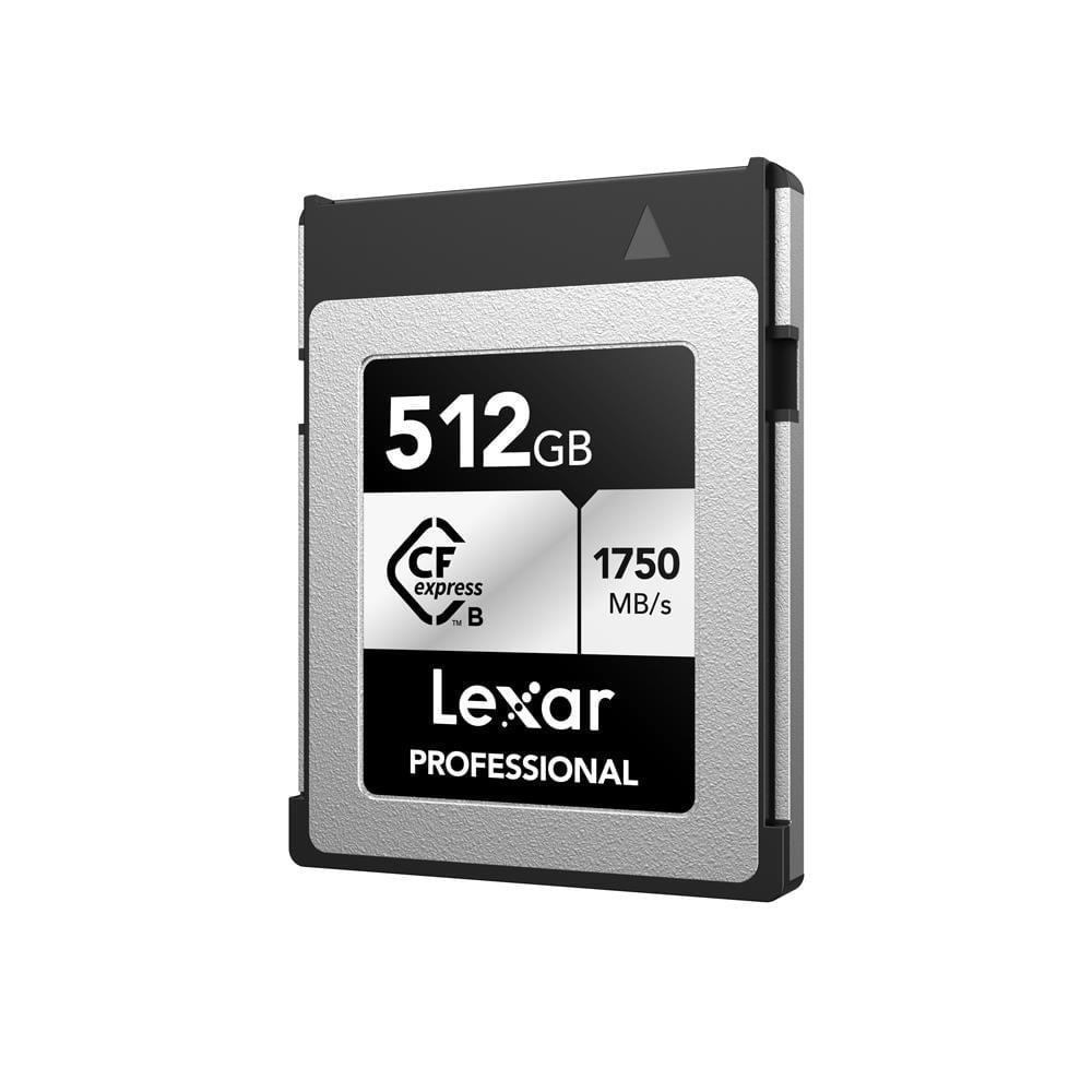 512GB Lexar® Professional CFexpress™ Type B card Silver Serie, up to 1750MB/s read 1300MB/s write