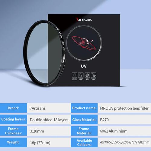 7Artisans 77mm MRC-UV Filter