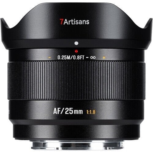 7Artisans AF 25mm F1.8 Fuji (FX Mount) APS-C Lens Siyah