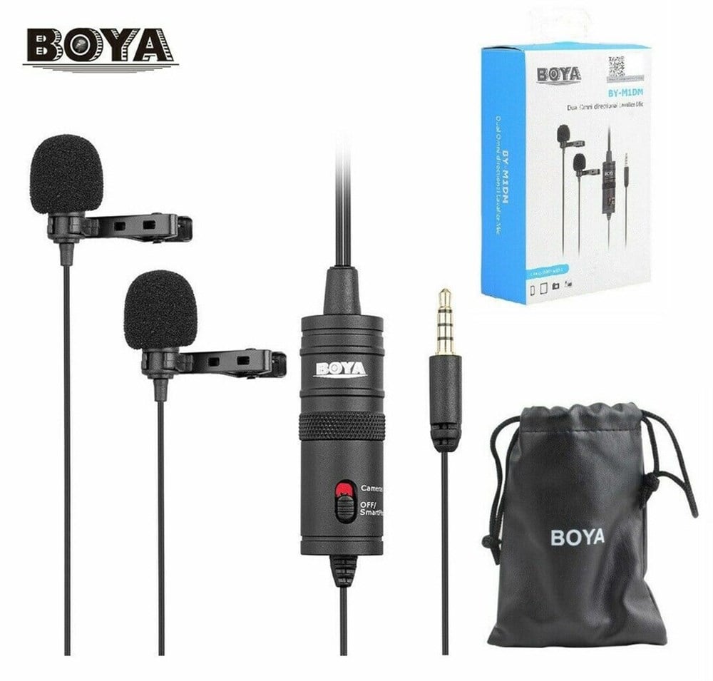 Boya BY-M1DM Çok Yönlü İkili Yaka Mikrofonu