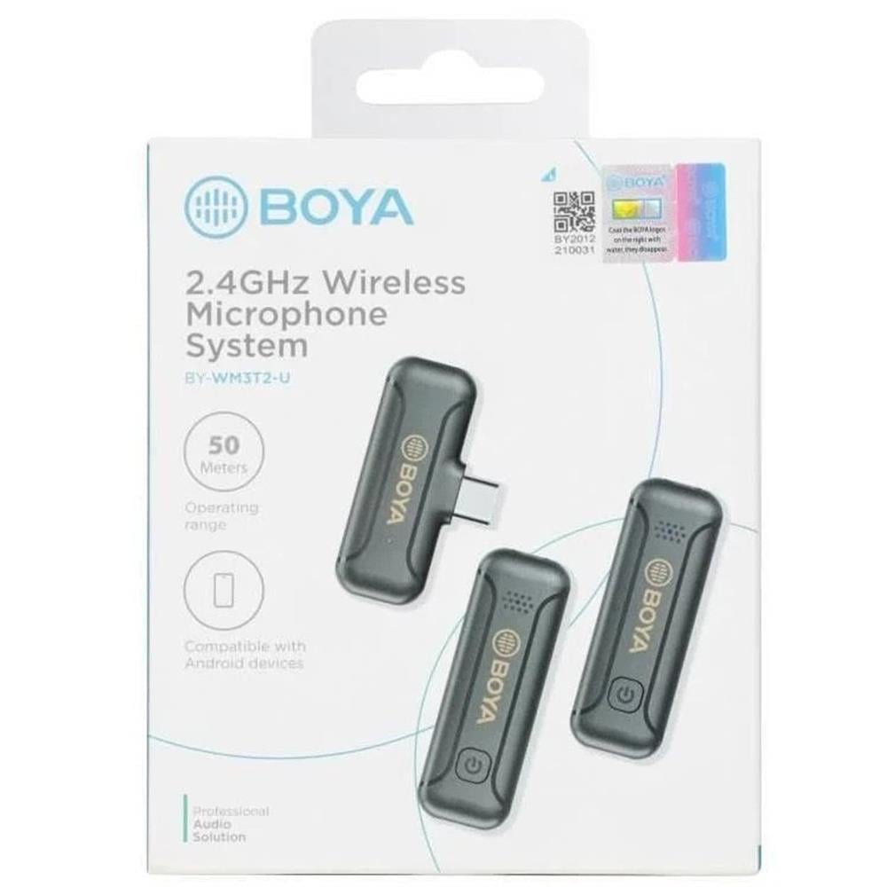 Boya BY-WM3T2-U2 İkili Kablosuz Yaka Mikrofonu - C Tip