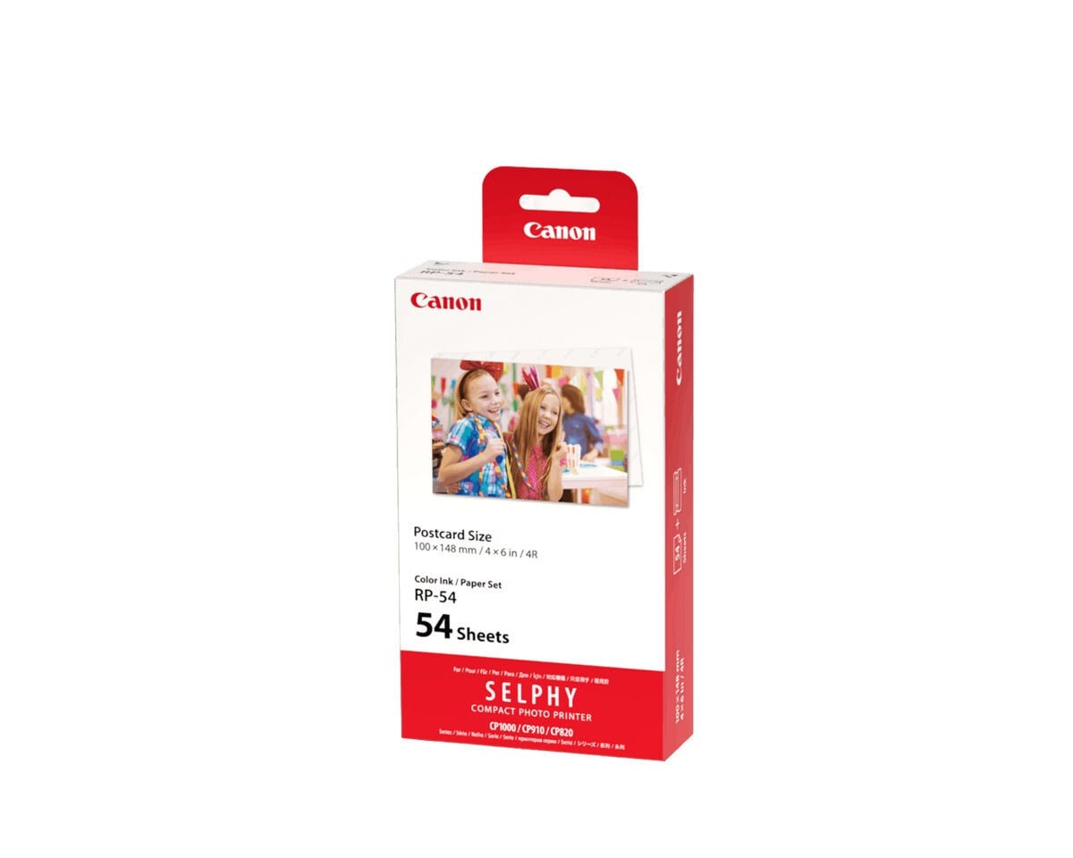 Canon RP-54 Fotoğraf Kağıdı ve Kartuş Seti (54 Yaprak, 10x15 cm)