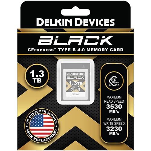 Delkin 1.3TB Black CFexpress Type-B 4.0 Hafıza Kartı