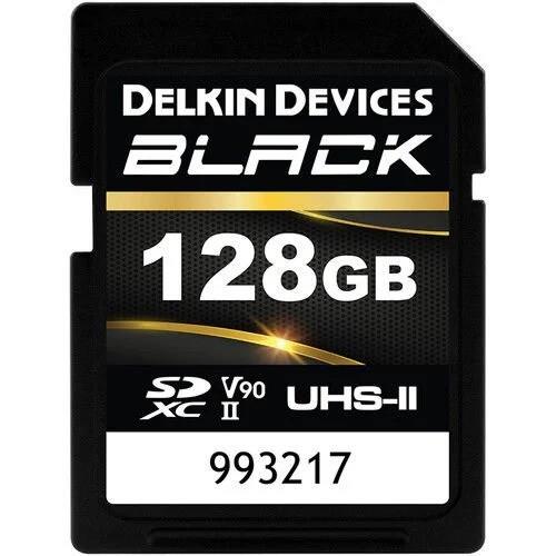 Delkin Devices 128GB Black UHS-II SDXC V90 Hafıza Kartı