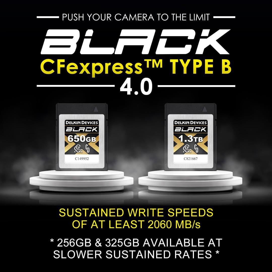 Delkin Devices 256GB BLACK 4.0 CFexpress Type B Memory Card