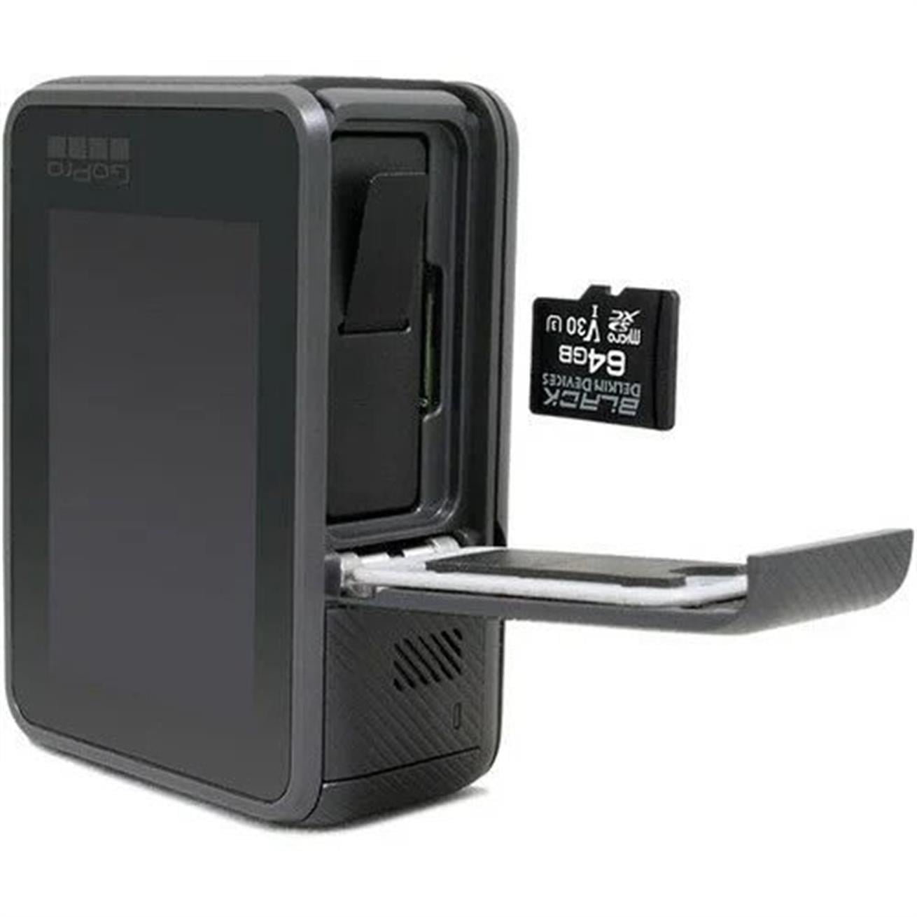 Delkin Devices 64GB BLACK UHS-I V30 MicroSDXC Hafıza Kartı + SD Adaptör