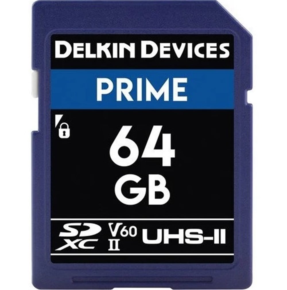 Delkin Devices 64GB Prime SDXC UHS-II U3/V60 Hafıza Kartı 