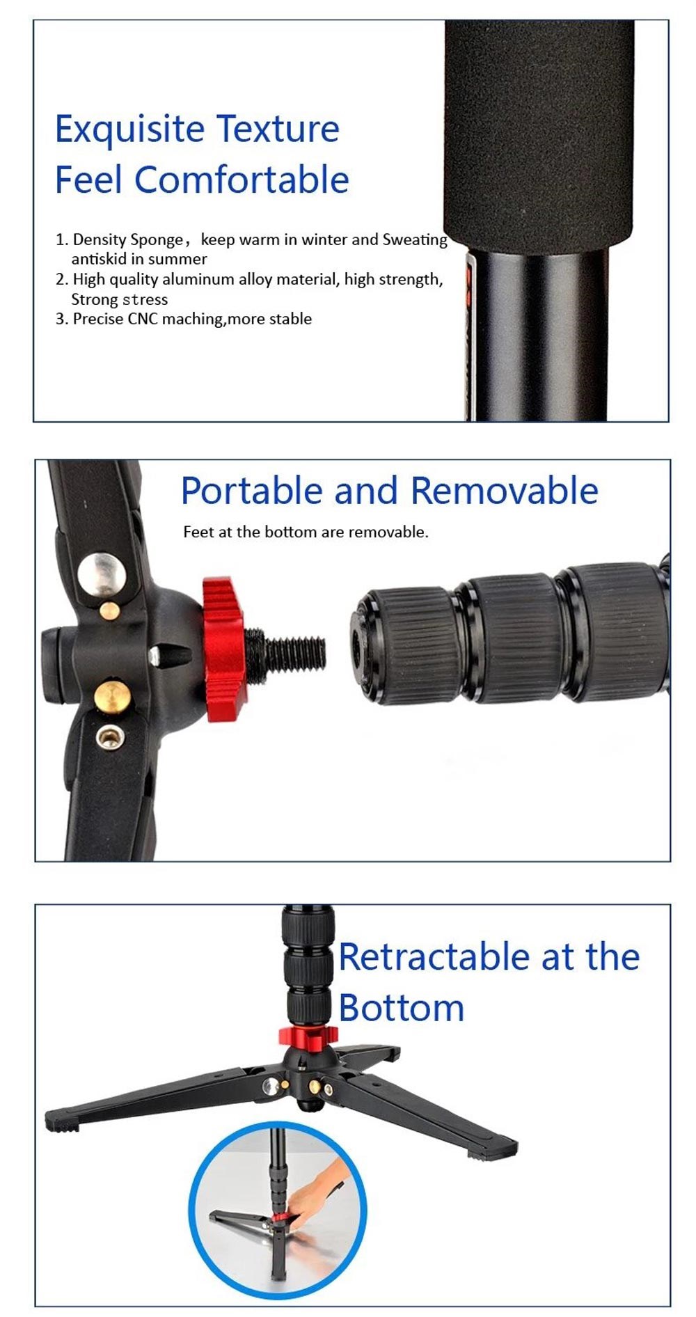 Digipod A3205VH Video Monopod - 203cm Çantalı