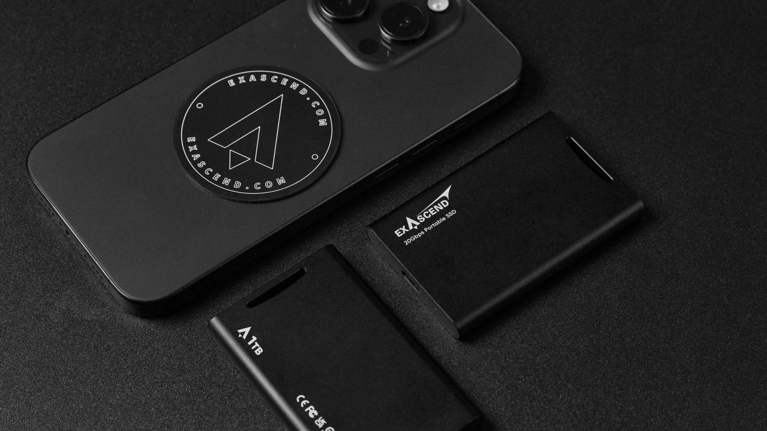 Exascend Element 2TB Portable SSD Type C 20GB/S Black