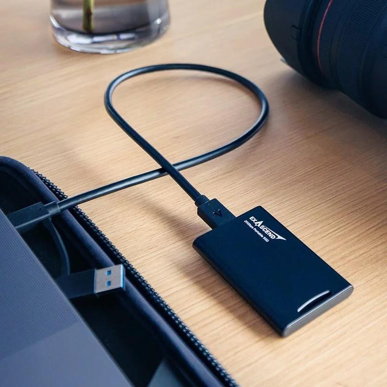 Exascend Element 2TB Portable SSD Type C 20GB/S Black