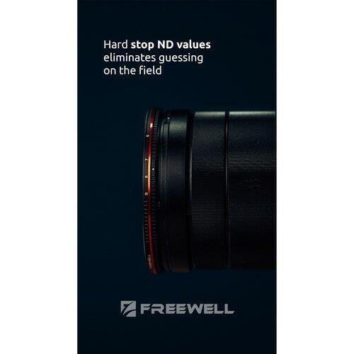 Freewell 77mm Bright Day Variable Neutral Density 1.8 to 2.7 Filter (6 to 9-Stop)