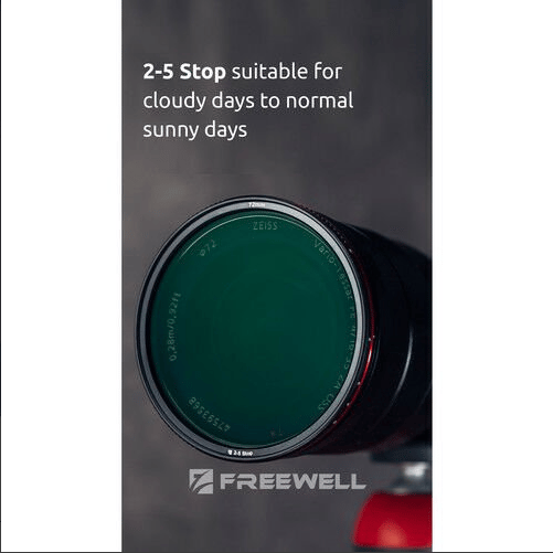 Freewell 77mm Standard Day Variable Neutral Density 0.6 to 1.5 Filter (2 to 5-Stop)