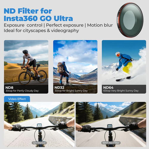 Freewell Standard Day Filter Kit for Insta360 GO Ultra (4-Pack)