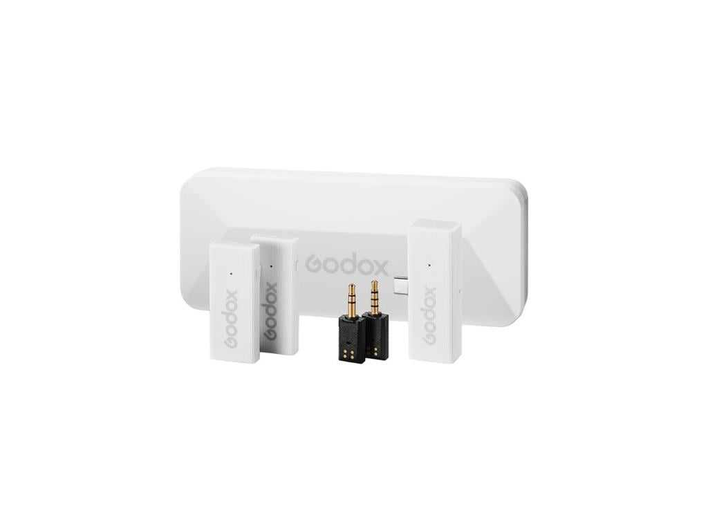 Godox MoveLink Mini Kablosuz Mikrofon Kit2 (Type-C Uyumlu/Beyaz)