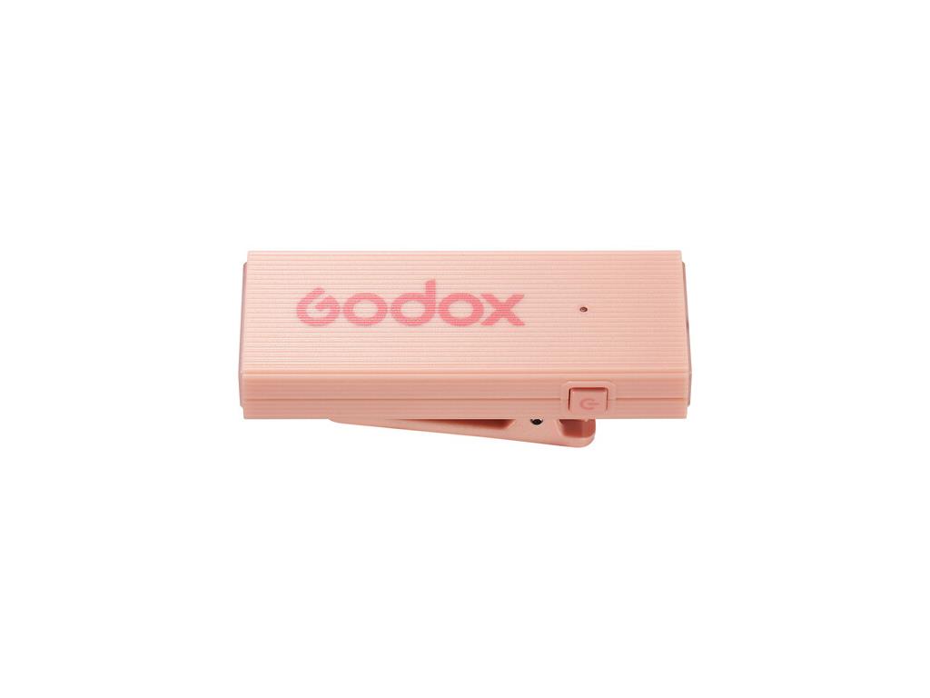 Godox MoveLink Mini Kablosuz Mikrofon Kit2 (Type-C Uyumlu/Pembe)