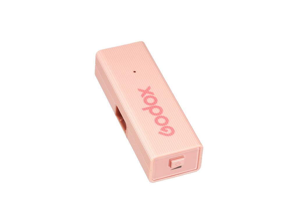 Godox MoveLink Mini Kablosuz Mikrofon Kit2 (Apple Uyumlu/Pembe)