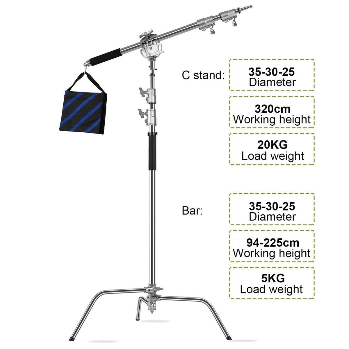 GVM C360 10.5 Turtle Base C-Stand  Deve boynu