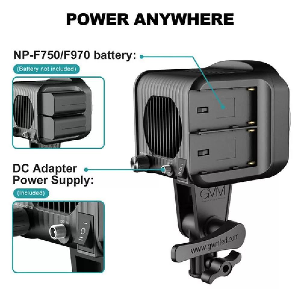 GVM SD80D Bi-Color LED Video Işığı İkili Softbox Set