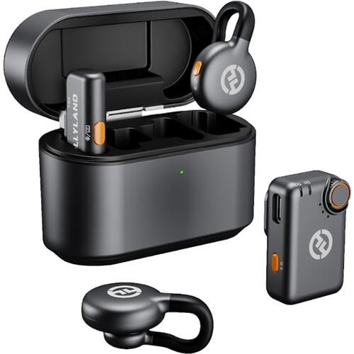 Hollyland LARK M2S Mini Combo İki Kişilik Kablosuz Mikrofon (2.4 GHz, Space Gray)