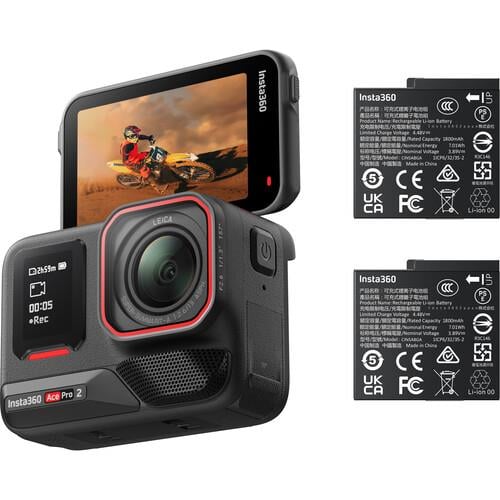 Insta360 Ace Pro 2 Aksiyon Kamera Battery Bundle