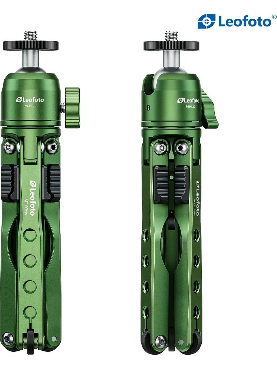 Leofoto Mt-03 + Mbh-20 Mini Tripod Kiti Yeşil
