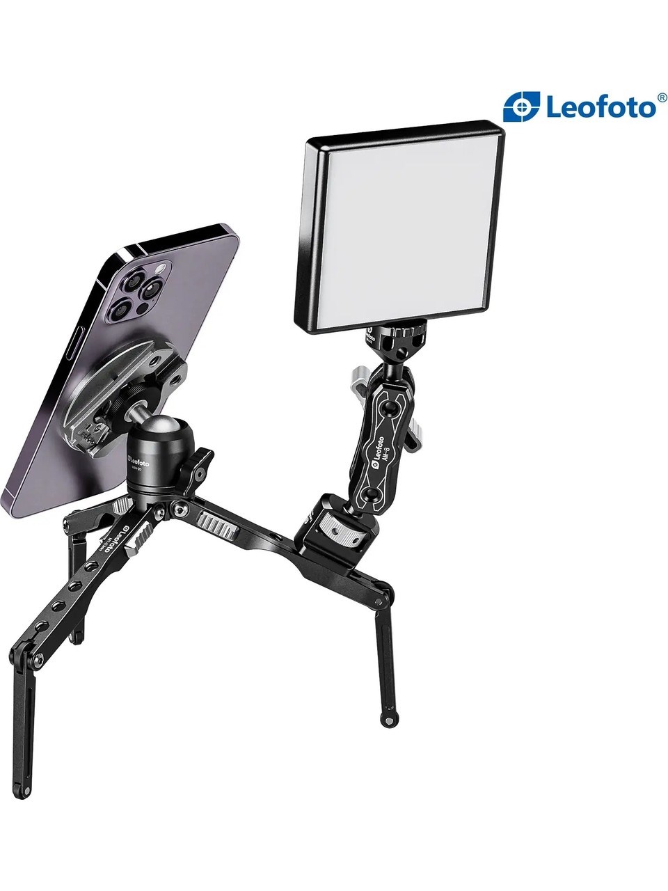 Leofoto Mt-03 + Mbh-20 Mini Tripod Kiti Siyah