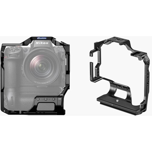 Leofoto Z8B Nikon Z8 Battery Grip ile Takılabilen Kamera Kafesi