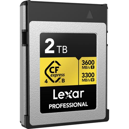 Lexar 2TB Professional GOLD CFexpress 4.0 Type B Memory Card