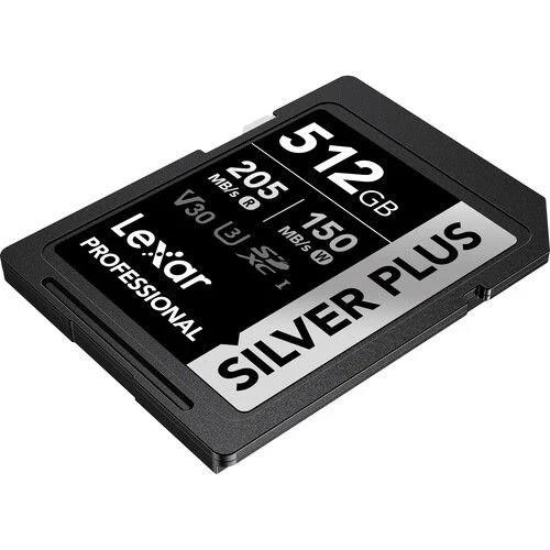 Lexar 512GB 205 mb/s Silver Plus Serisi SD Hafıza Kartı