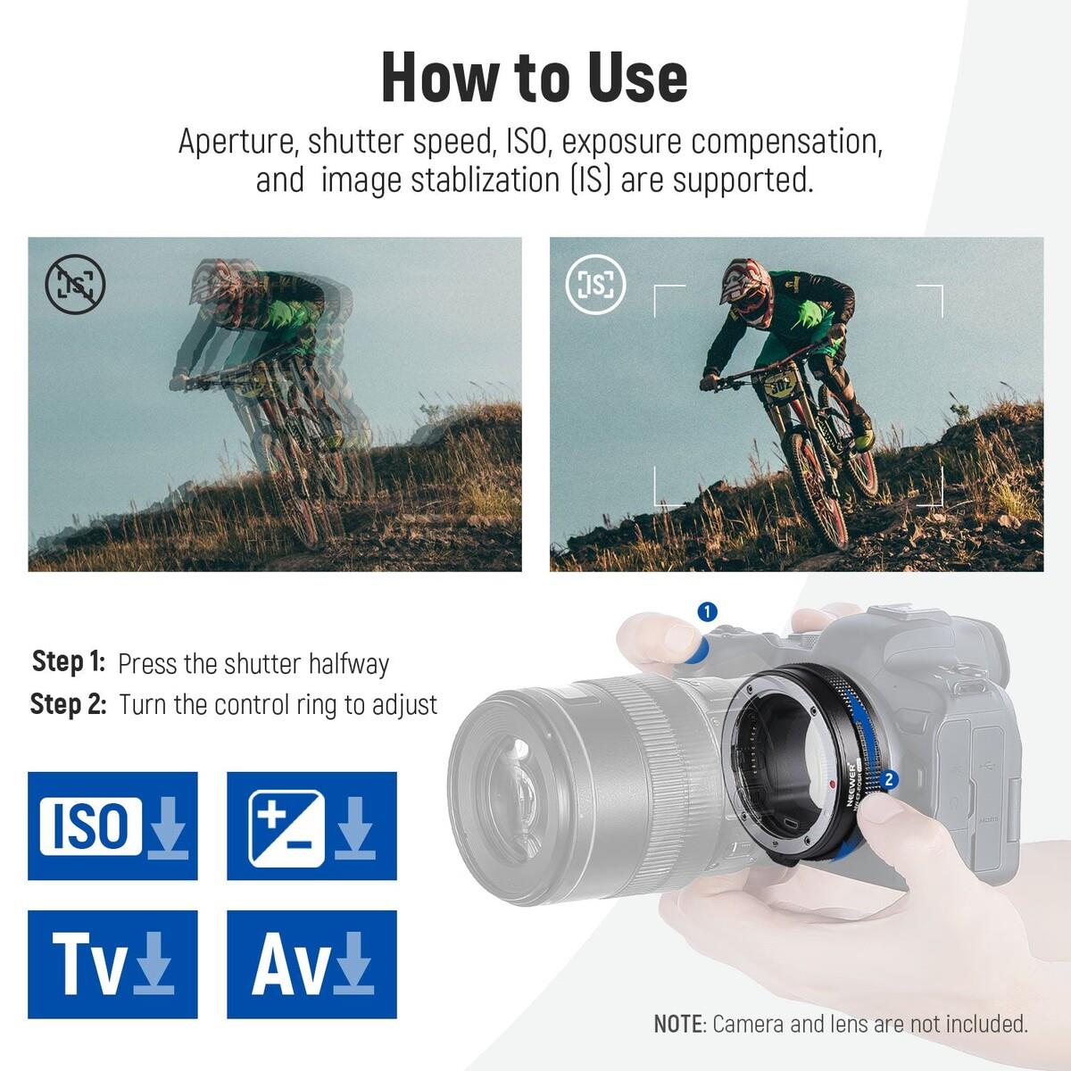 Neewer EF-EOSR Canon EF - RF AF Lens Adaptörü