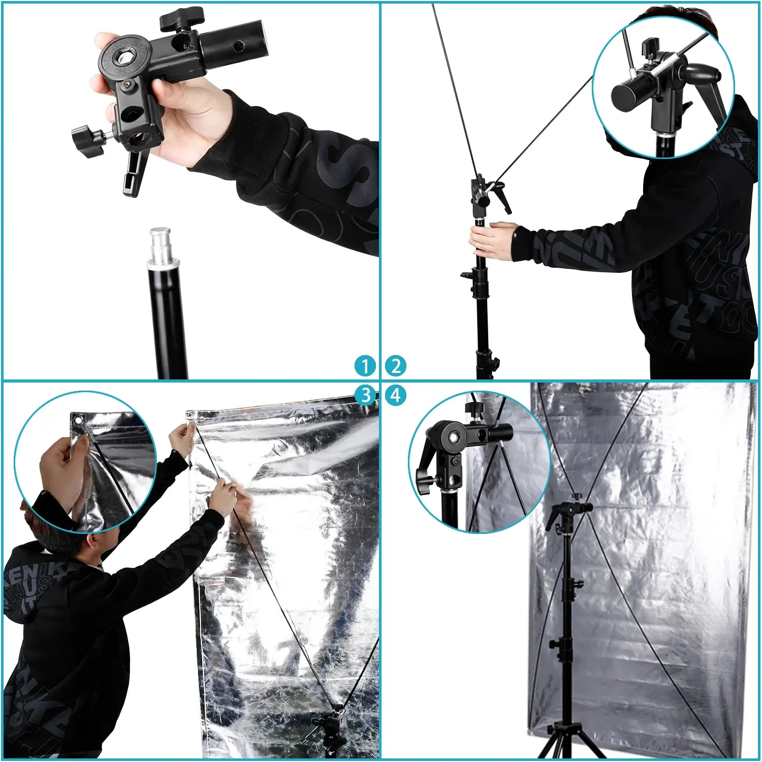 Neewer RF-0918 90x180cm Sunbounce Reflektör Set (Altın/Gümüş/Siyah/Beyaz)