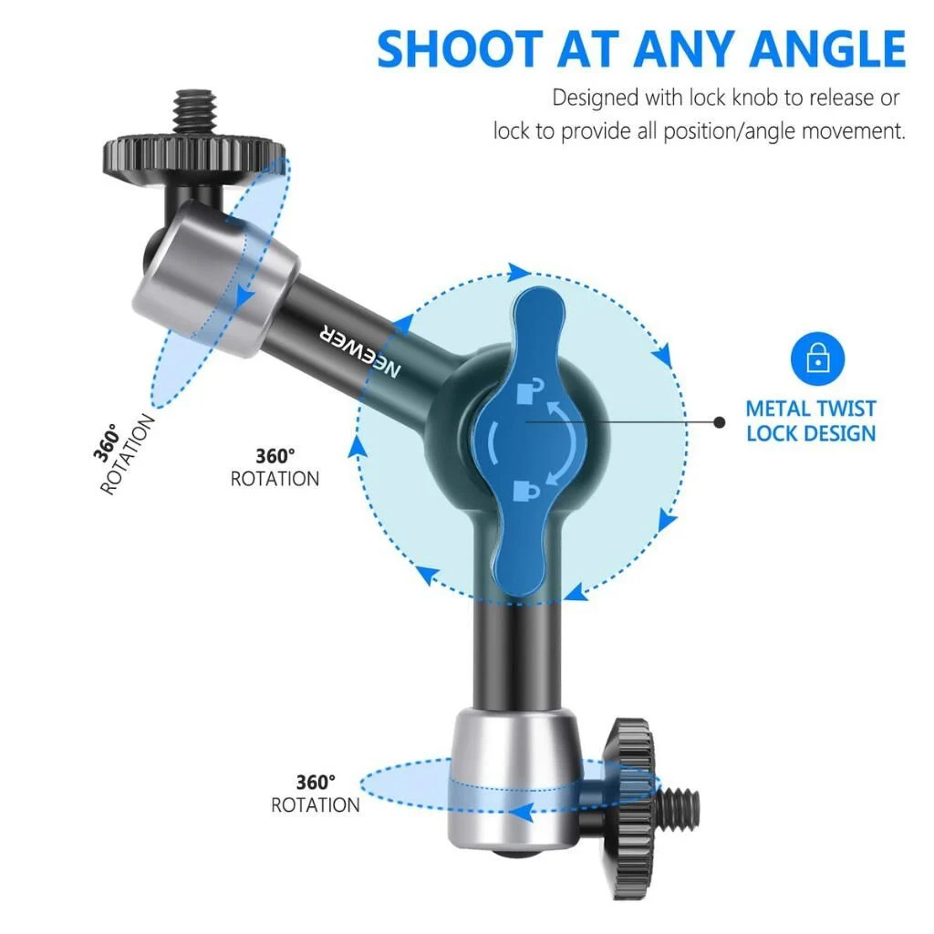 Neewer ST-15 5.9 15cm 1/4 Vidalı Magic Arm