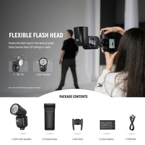 Neewer Z2PRO-C TTL Speedlite Yuvarlak Tepe Flaşı (Canon)