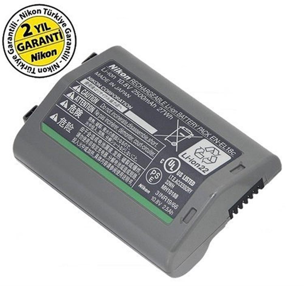 Nikon EN-EL18c 2500mAh 10.8V Şarjlı Orjinal Batarya