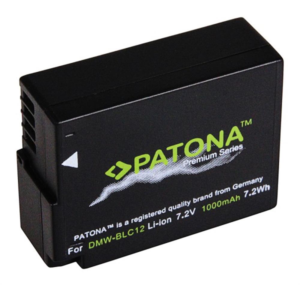 PATONA Premium Battery f. Panasonic DMW-BLC12 Lumix DMC FZ200 Lumix DMC G6 G5 GH2
