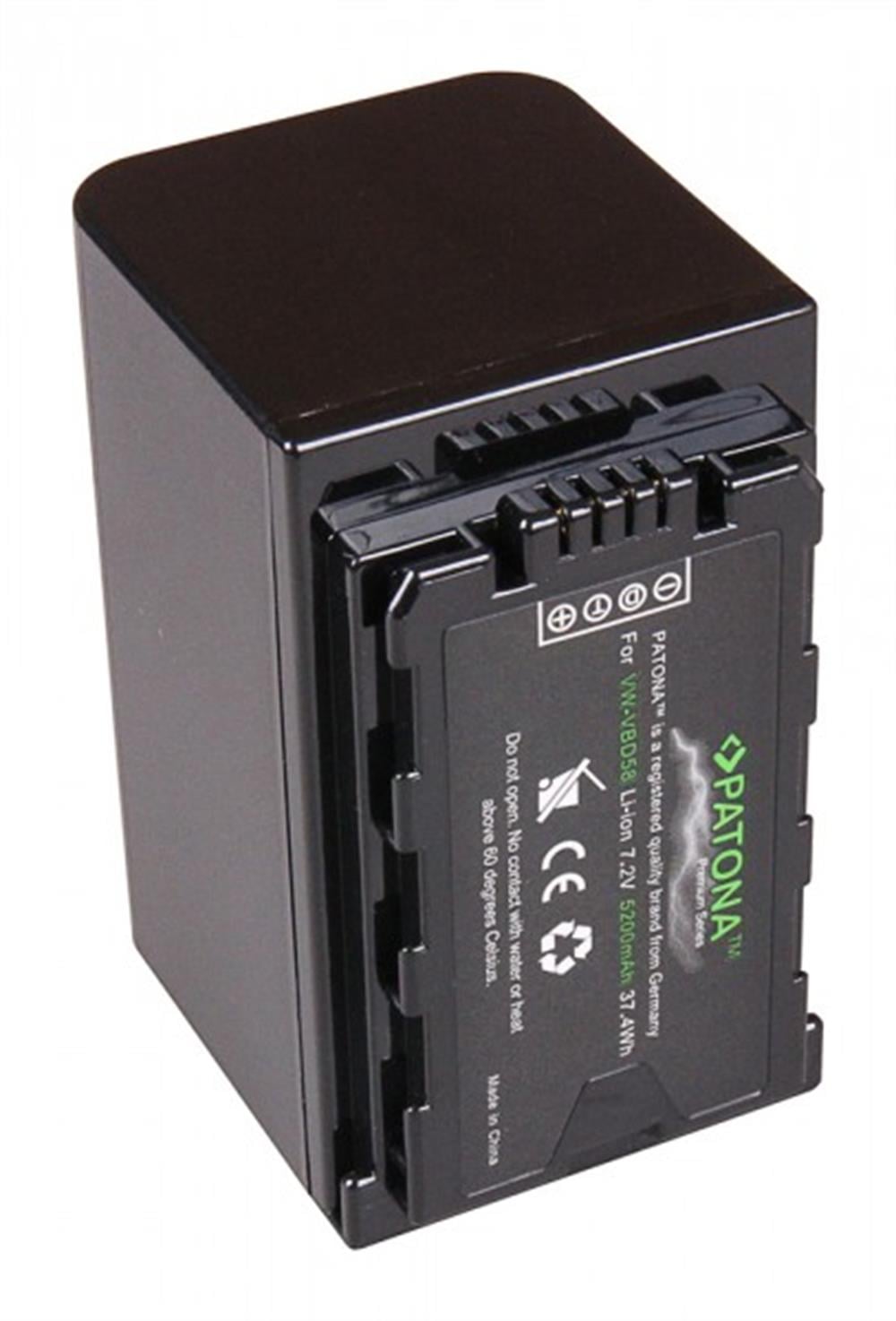 PATONA Premium Battery f. Panasonic VW-VBD29 VW-VBD58 AG-VBR59 VBR89 VBR118