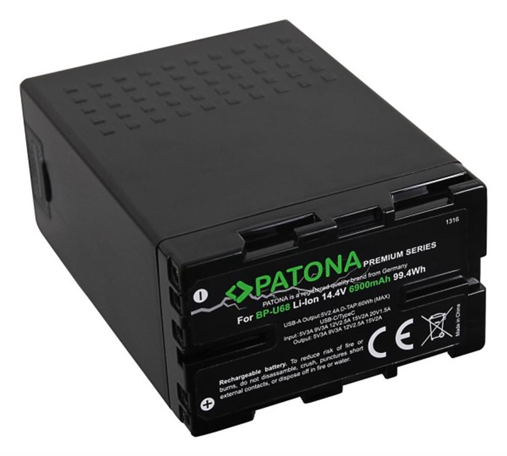 PATONA Premium Battery Sony BP-U68 