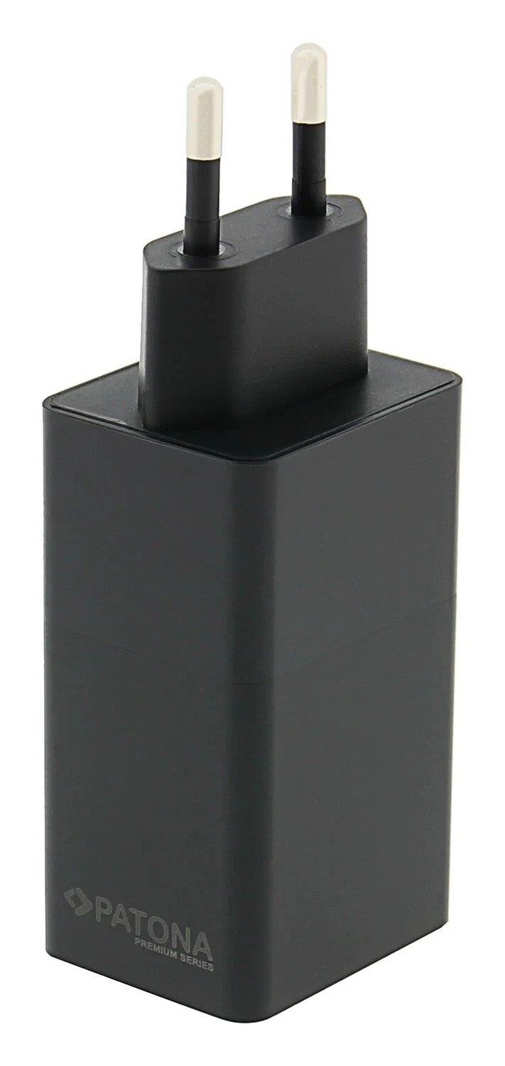 Patona Premium GaN PD65W Şarj Adaptörü - 2xUSB-C 1xUSB-A PD3.0 QC3.0