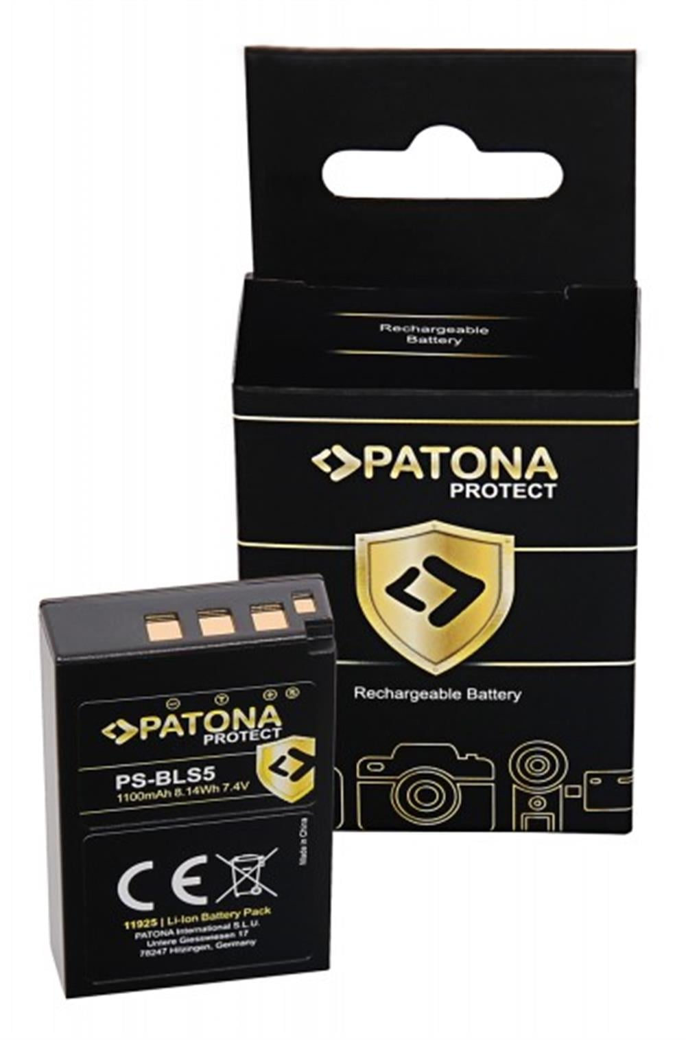 PATONA PROTECT Battery  Olympus BLS5 