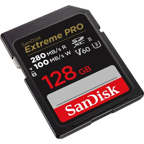 SanDisk 128GB Extreme PRO UHS-II SDXC Hafıza Kartı