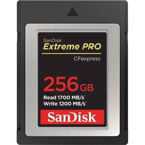 SanDisk 256GB 1700MB/s Extreme PRO CFexpress Type B Hafıza Kartı