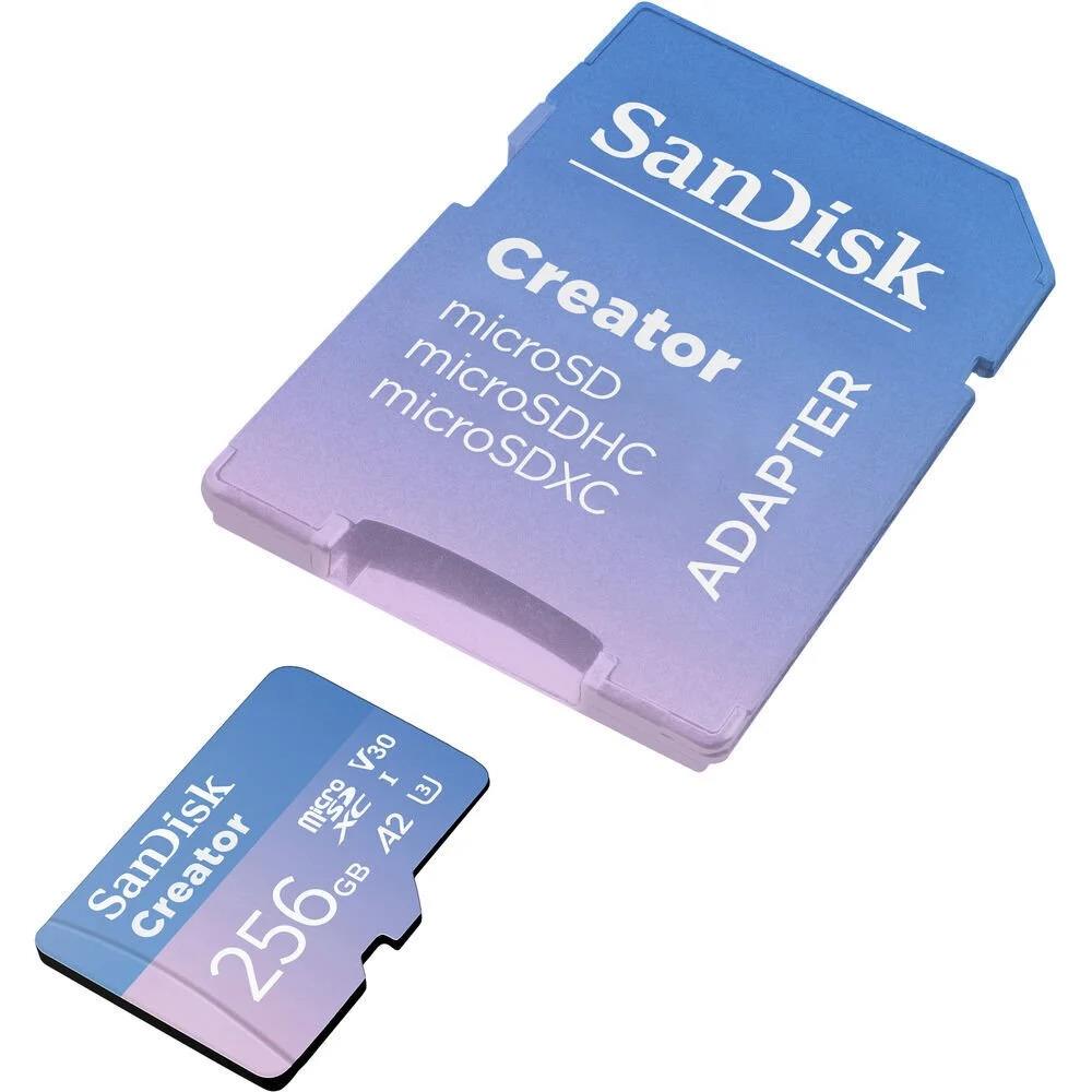 Sandisk 256GB Creator microSD Kart
