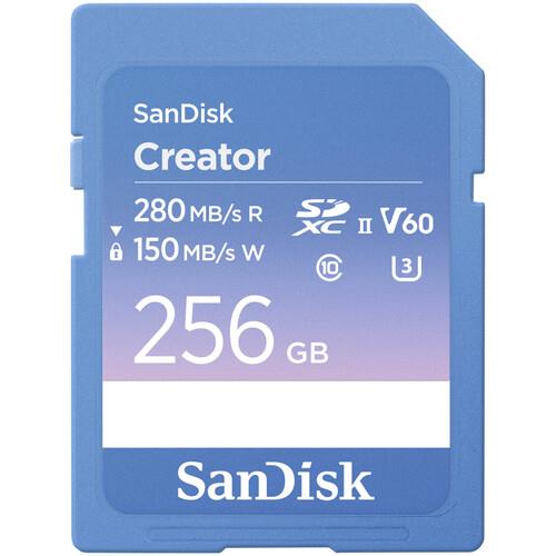 SanDisk 256GB Creator Series UHS-II SDXC Hafıza Kartı