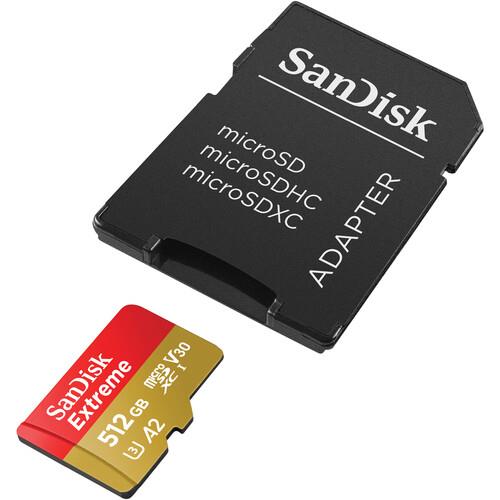 SanDisk 512GB Extreme UHS-I microSDXC Hafıza Kartı
