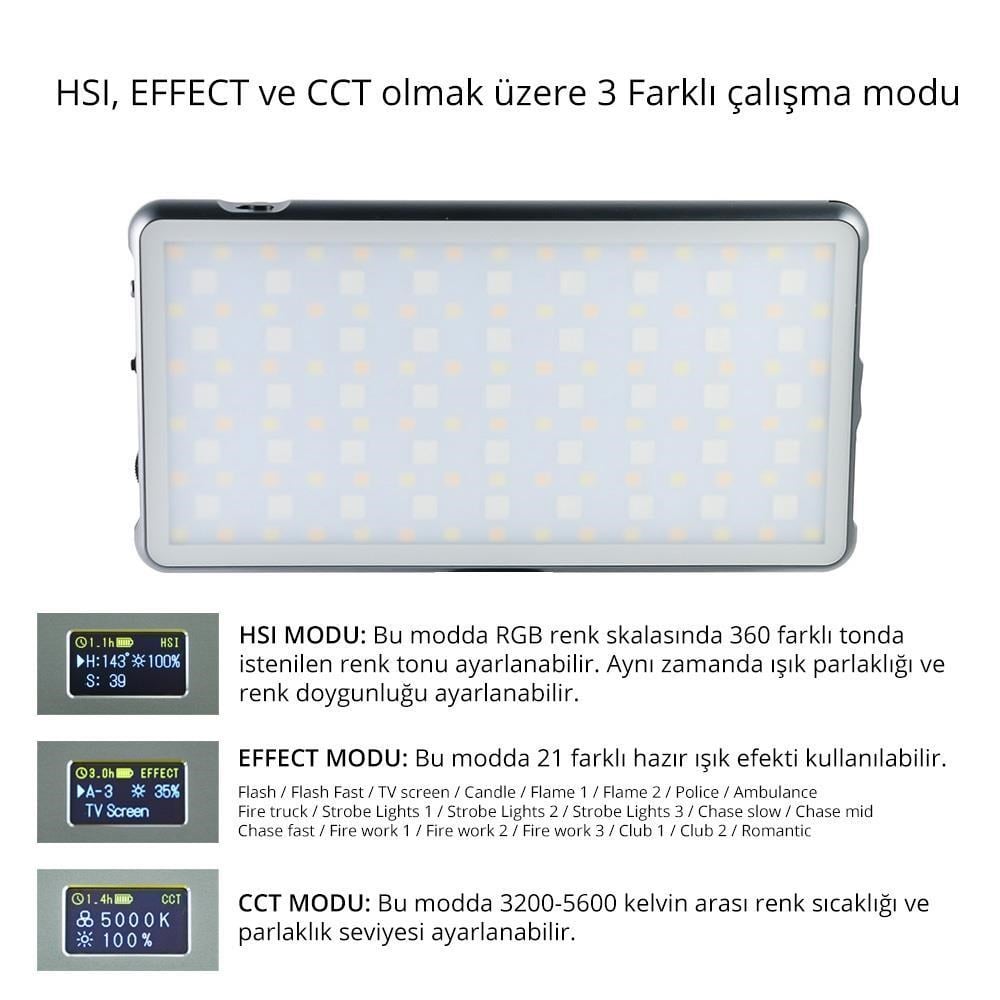 Sanger PRO-S21 RGB Led Video Efekt Işığı