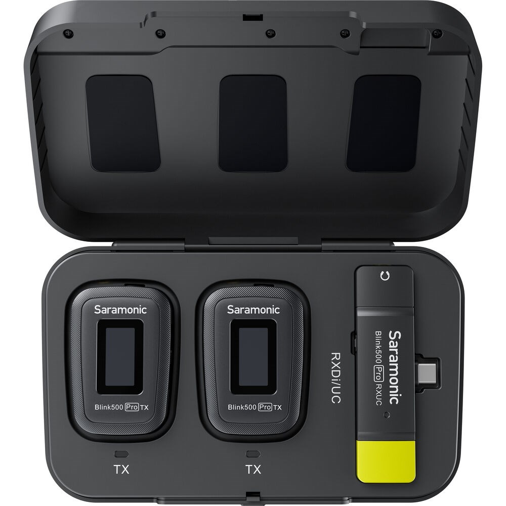 Saramonic Blink500 Pro B6 USB Type-C  Çift Konuşmacılı Kablosuz Yaka Mikrofonu