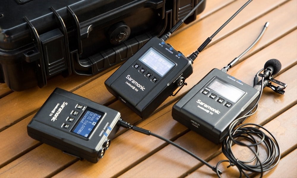 Saramonic UwMic9S Kit 2 (RX + TX + TX) Kablosuz Yaka Mikrofonu