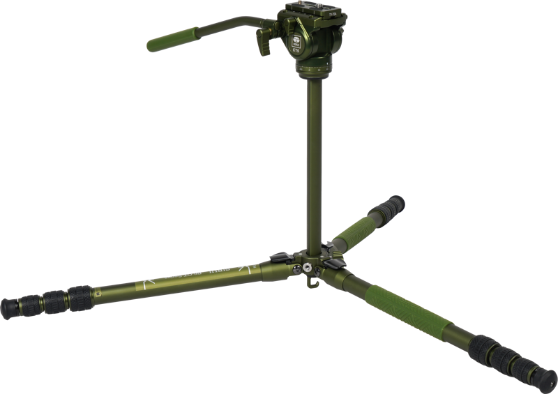 Sirui Pilot Series Alu Tripod CT04+CT5 Videohead (Green)