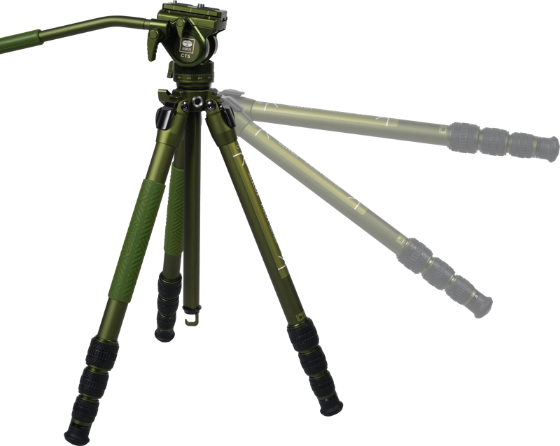 Sirui Pilot Series Alu Tripod CT04+CT5 Videohead (Green)