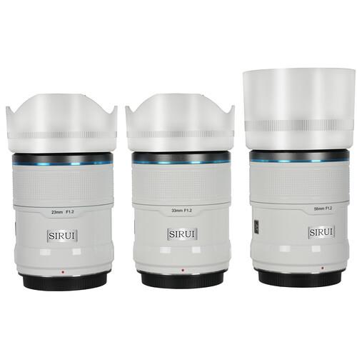 Sirui Sniper f/1.2 Autofocus 3-Lens Kit (Sony E, White)